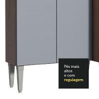 Cozinha Completa Com Armário E Balcão Rustic/Cinza - 6