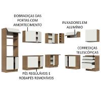 Cozinha Completa 479001 Com Armário E Balcão Rustic/Branco - 8