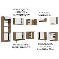 Cozinha Completa 479001 Com Armário E Balcão Rustic/Branco - 8