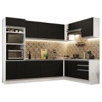 Cozinha Completa 479001 Com Armário E Balcão Branco/Preto - 10