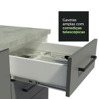 Cozinha Completa 479001 Com Armário E Balcão Branco/Cinza - 5