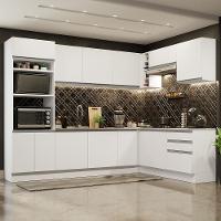 Cozinha Completa 479001 Com Armário E Balcão Branco Branco - 1