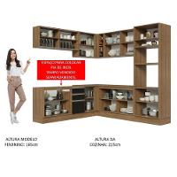 Cozinha Completa 459001 Com Armário E Balcão Rustic/Preto - 8