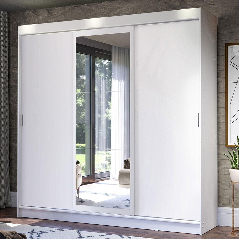 Guarda Roupa Casal Istambul 3 Portas de Correr Madesa - 1