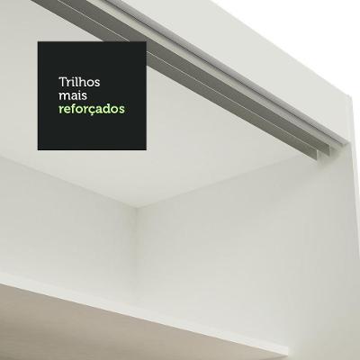 Guarda Roupa Casal Istambul 3 Portas de Correr 3 Gavetas Branco