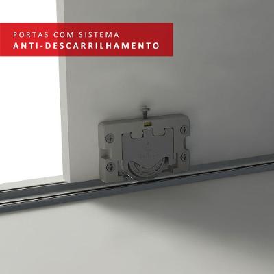 Guarda Roupa Casal Istambul 3 Portas de Correr 3 Gavetas Branco Madesa