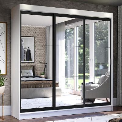 Guarda Roupa Casal Istambul 3 Portas com Espelho Madesa