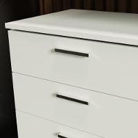 Gaveteiro Para Banheiro Branco Com 3 Gavetas E Rodinhas Madesa Branco - 2