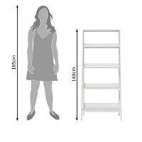 Estante Escada para Livros com 4 Prateleiras Madesa