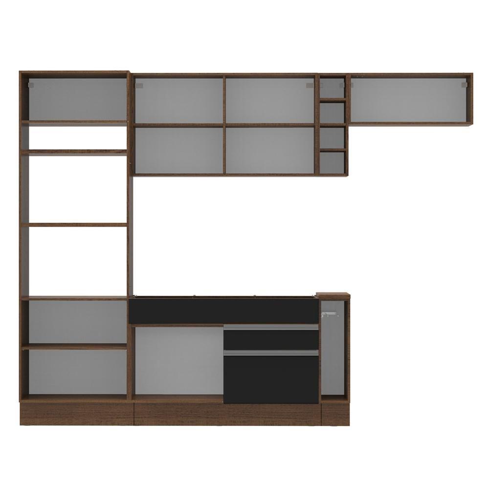 Cozinha Safira com Armário e Balcão sem Tampo e Pia Madesa - 6