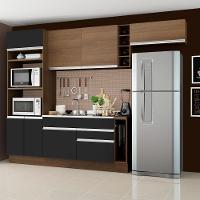 Cozinha Safira com Armário e Balcão sem Tampo e Pia Madesa - 1