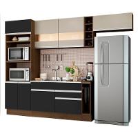 Cozinha Safira com Armário e Balcão sem Tampo e Pia Madesa - 1