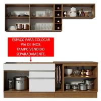 Cozinha Parma com Armário e Balcão sem Tampo e Pia Madesa - 7