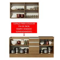 Cozinha Milão com Armário e Balcão sem Tampo e Pia Madesa - 7