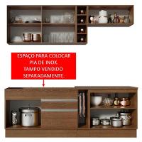 Cozinha Parma com Armário e Balcão sem Tampo e Pia Madesa - 7