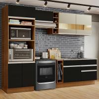 Cozinha Jade com Armário e Balcão sem Tampo e Pia Madesa - 1