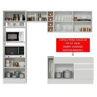 Cozinha Jade com Armário e Balcão sem Tampo e Pia Madesa - 14