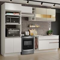 Cozinha Jade com Armário e Balcão sem Tampo e Pia Madesa - 1