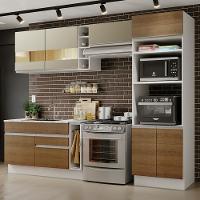 Cozinha Completa  Cristal com Armário e Balcão (sem Tampo E Pia) Madesa - 6