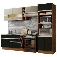 Cozinha Completa  Cristal com Armário e Balcão (sem Tampo E Pia) Madesa - 10