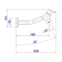 Torneira Deca Gama 1178.c13 De Parede Cromada  - 4