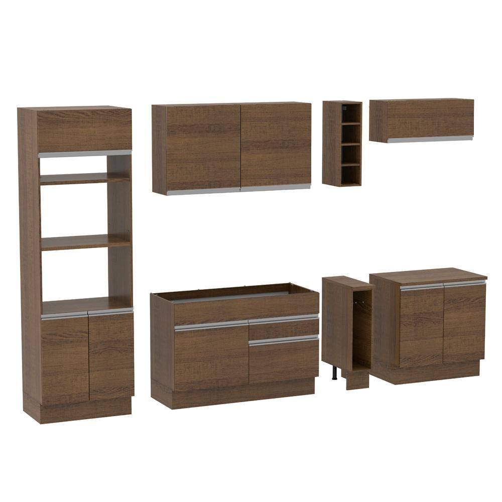 Cozinha Completa Vicenza com Armário e Balcão + Tampo Madesa - 4