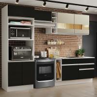 Cozinha Jade com Armário e Balcão sem Tampo e Pia Madesa - 1