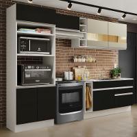 Cozinha Jade com Armário e Balcão sem Tampo e Pia Madesa - 10