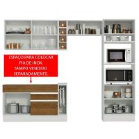 Cozinha Completa  Cristal com Armário e Balcão (sem Tampo E Pia) Madesa - 2