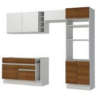 Cozinha Completa  Cristal com Armário e Balcão (sem Tampo E Pia) Madesa - 5