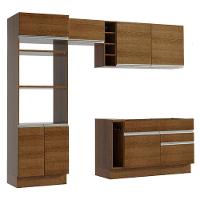 Cozinha Jade com Armário e Balcão sem Tampo e Pia Madesa - 1