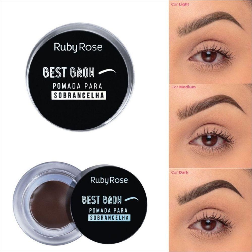 Ruby Rose Hb8400 Best Brown Pomada Para Sobrancelha 3,3g Cor:medium - 3