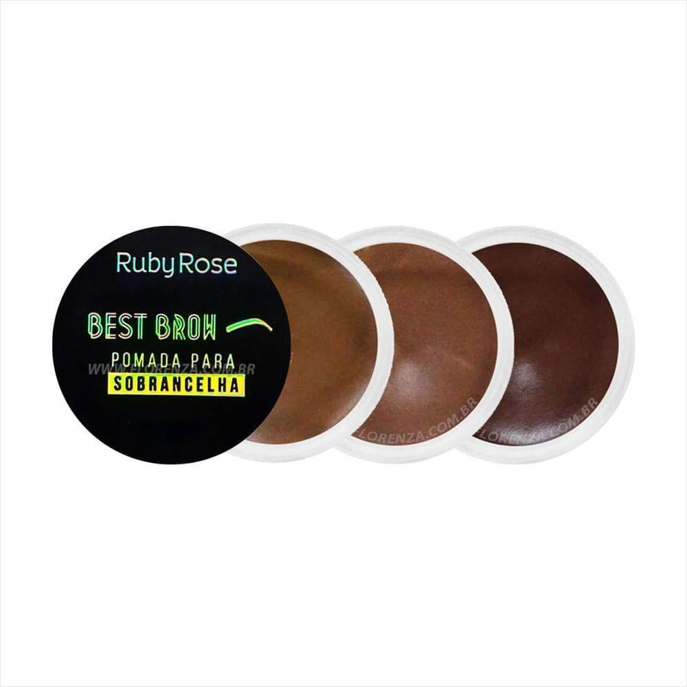 Ruby Rose Hb8400 Best Brown Pomada Para Sobrancelha 3,3g Cor:medium - 6