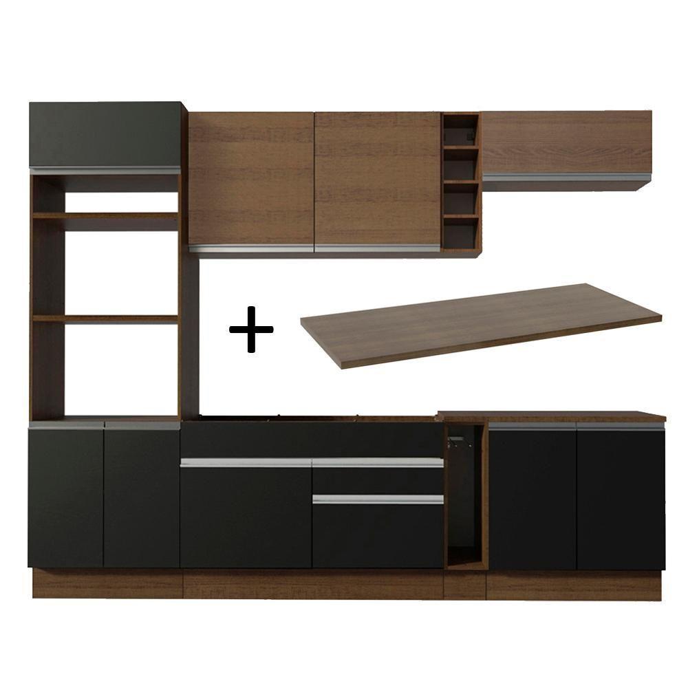 Cozinha Completa Vicenza com Armário e Balcão + Tampo Madesa - 2