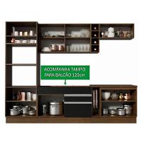 Cozinha Completa Vicenza com Armário e Balcão + Tampo Madesa - 13