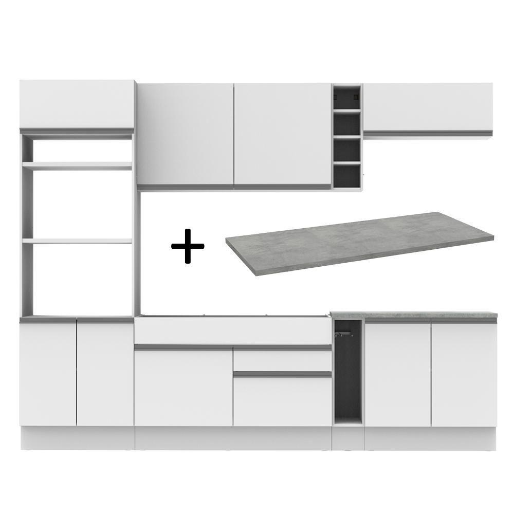 Cozinha Completa Vicenza com Armário e Balcão + Tampo Madesa - 2