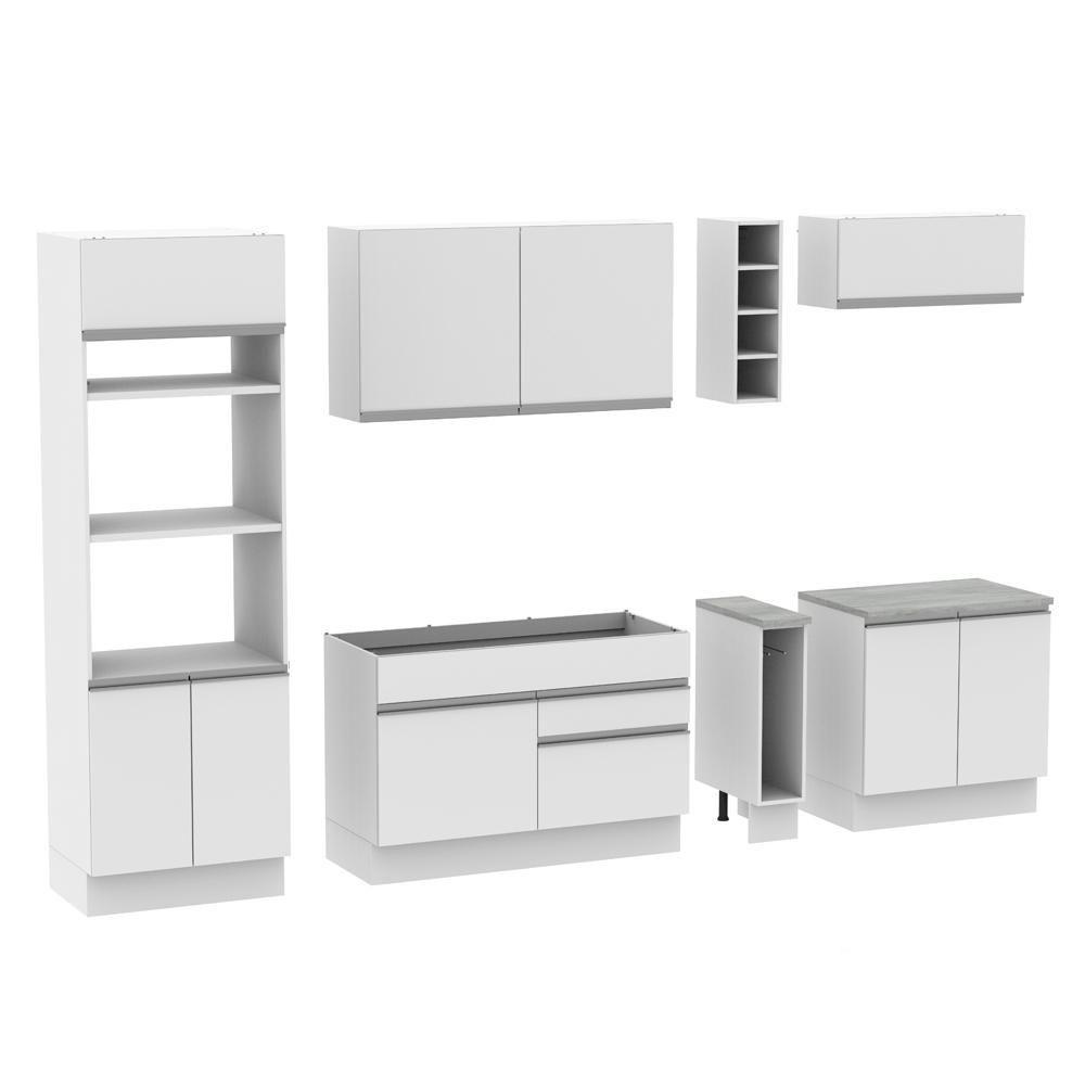 Cozinha Completa Vicenza com Armário e Balcão + Tampo Madesa - 5