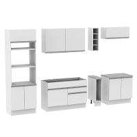 Cozinha Completa Vicenza com Armário e Balcão + Tampo Madesa - 9