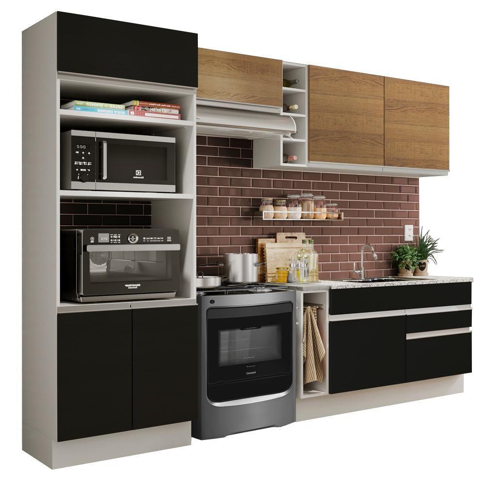 Cozinha Jade com Armário e Balcão sem Tampo e Pia Madesa - 8