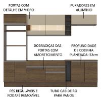Cozinha Completa Vicenza com Armário e Balcão + Tampo Madesa - 7