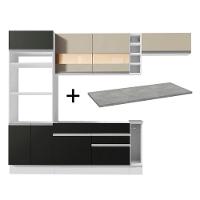 Cozinha Completa Safira com Armário e Balcão + Tampo Madesa - 1