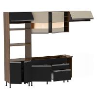 Cozinha Completa Safira com Armário e Balcão + Tampo Madesa