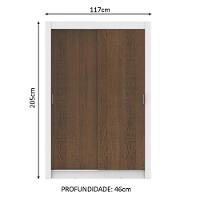 Guarda-Roupa Solteiro Dallas Plus 2 Portas 4 Gavetas Madesa - 8