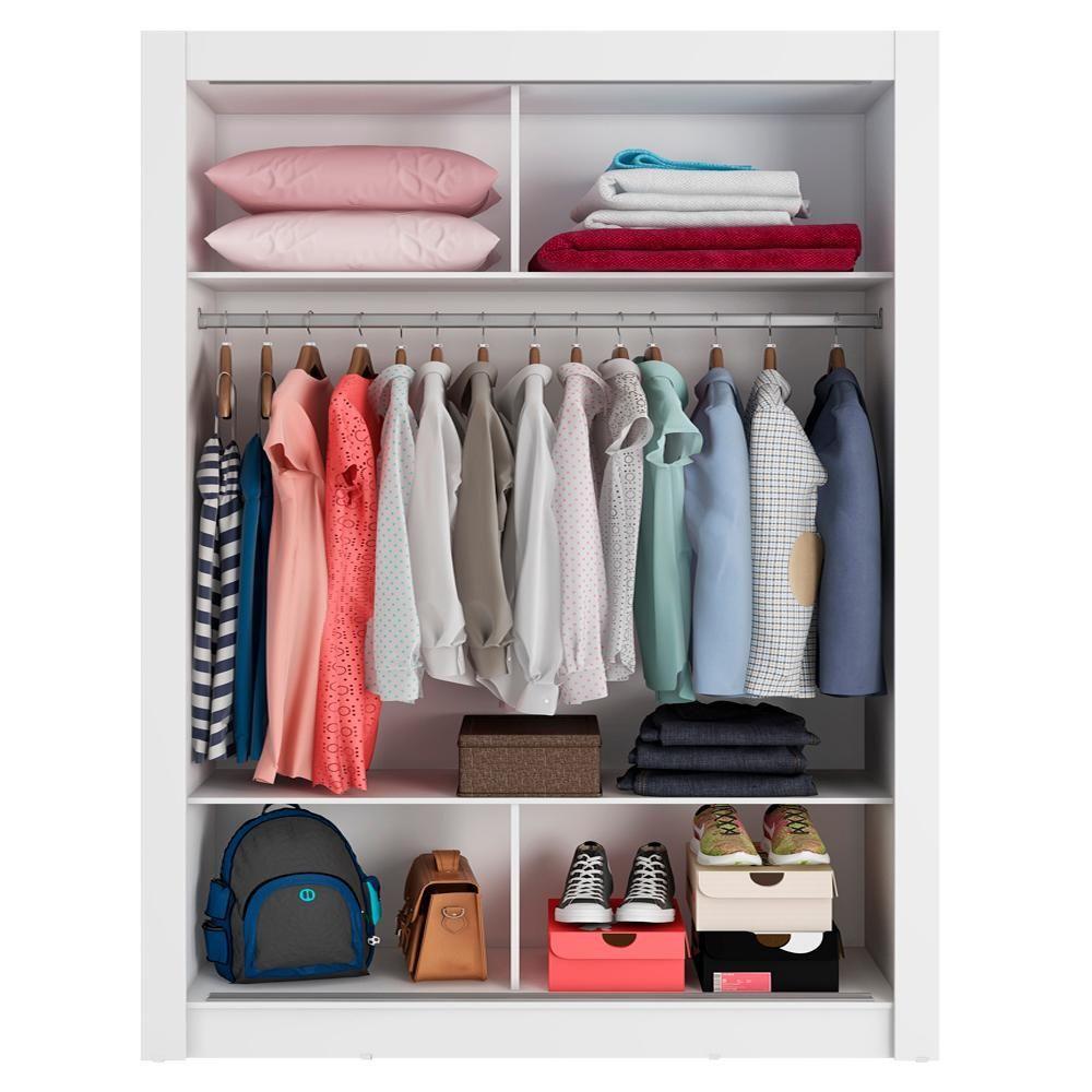 Guarda-Roupa Solteiro Denver 2 Portas de Correr Madesa - 4