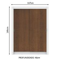 Guarda-Roupa Solteiro Denver 2 Portas de Correr Madesa - 10