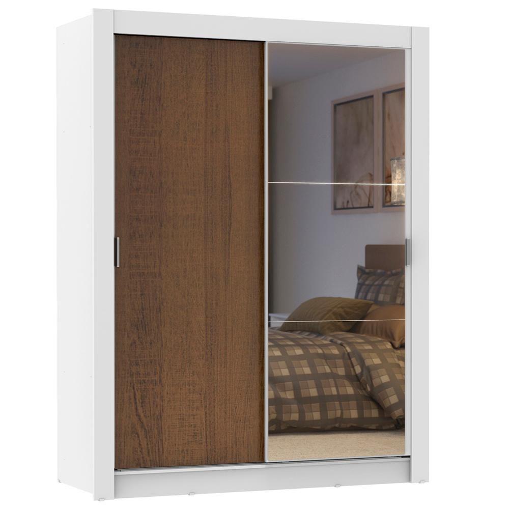 Guarda-Roupa Solteiro Dallas Plus 2 Portas 4 Gavetas Madesa - 4