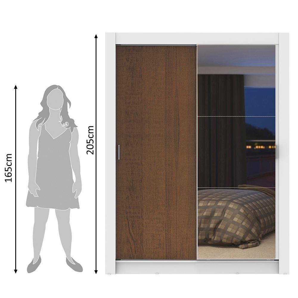 Guarda-Roupa Solteiro Dallas Plus 2 Portas 4 Gavetas Madesa - 10