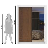 Guarda-Roupa Solteiro Dallas Plus 2 Portas 4 Gavetas Madesa - 10