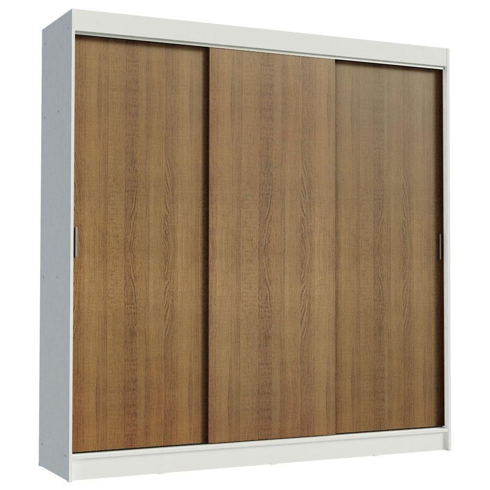 Guarda-roupa Casal 3 Portas de Correr 3 Gavetas Madesa - 2