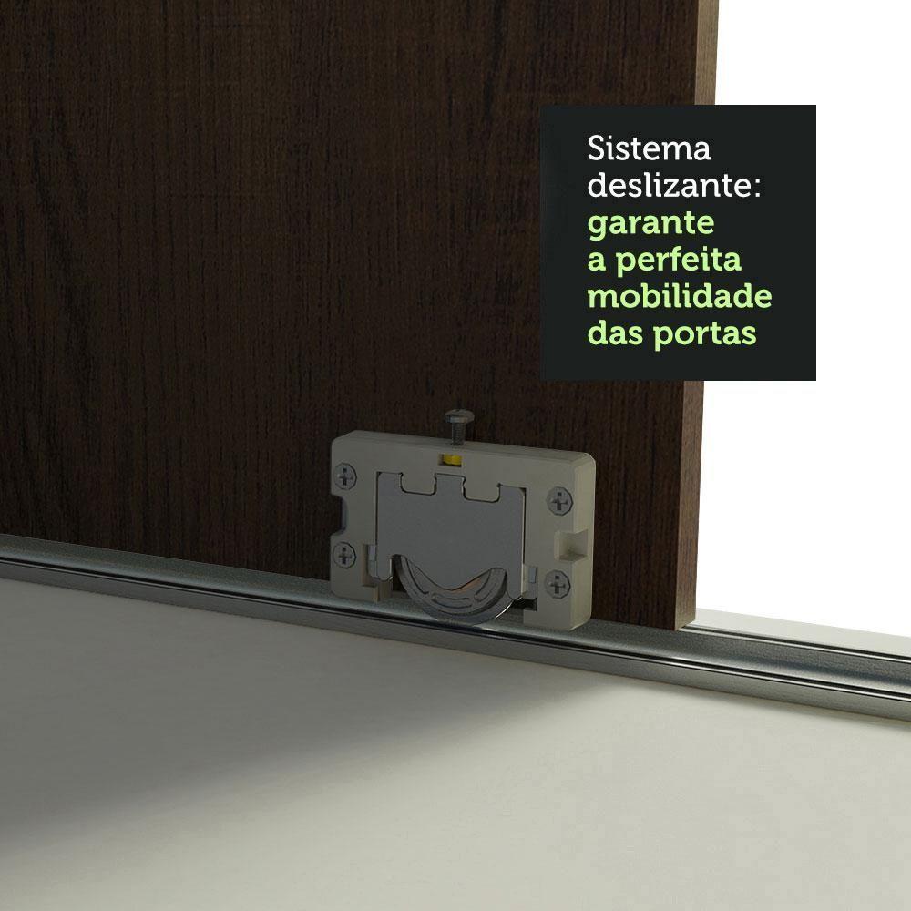 Guarda-roupa Casal 3 Portas de Correr 3 Gavetas Madesa - 9